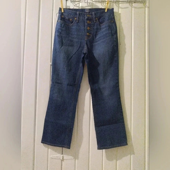 J crew mid-rise flare cropped jeans-26 like new - Picture 1 of 9